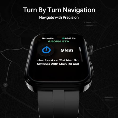 boAt Chrome Endeavour, Premium Metal Body, 1.96”(4.97cm) AMOLED Display,AI Coach Health Insights,Advanced S1 Processor,HRV,VO2 Max,Auto Watchface Refresh, Smart Watch for Men & Women (Active Black)