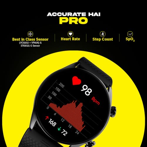 Prowatch ZN with 2 Year Warranty | 1.43" with AMOLED Display | CORNING® GORILLA® GLASS 3 466*466 | 600 Nits Brightness | Zinc Alloy Metal Body | 350 mAh High capacity battery | Silicone Strap | Grey