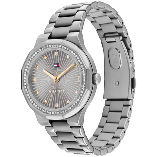 Tommy Hilfiger Piper Qtz Analog Grey Round Dial Grey Stainless Steel Watch for Women - NTTH1782727