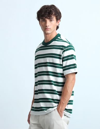 Horizontal Striped Relaxed Fit T-Shirt