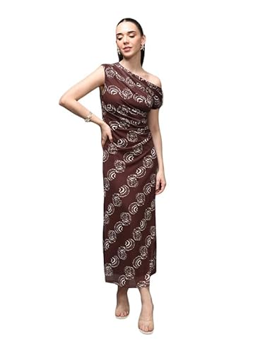 Kazo Morocco Midi Dress (Brown_XL)