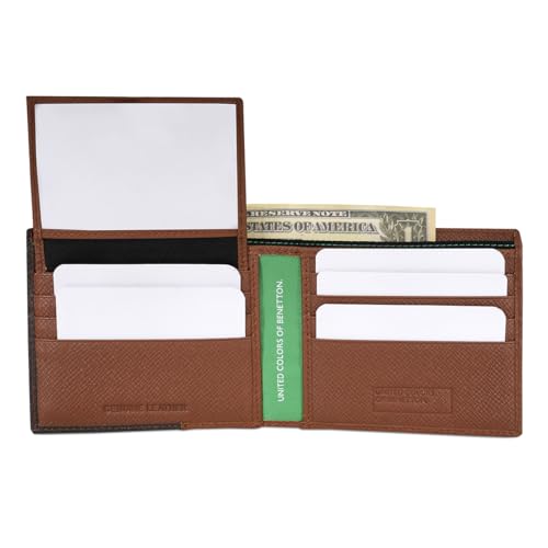 UNITED COLORS OF BENETTON Jacobo Leather Men's Casual Wear Two Fold Wallet (Brown, Free Size)
