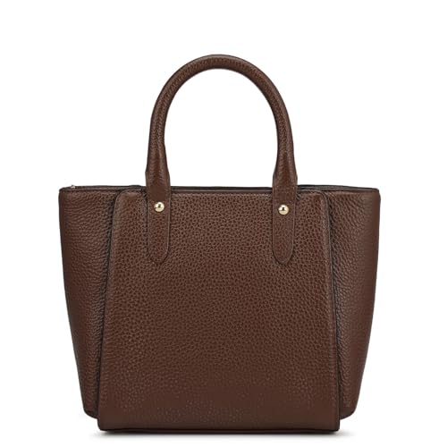 Da Milano Leather Satchel for Women - Brown