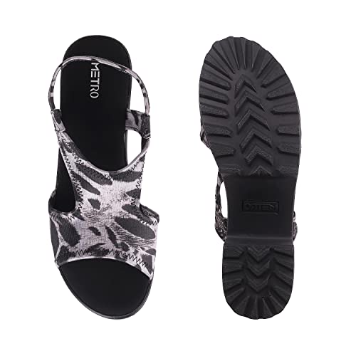 Metro Womens Synthetic Black Sandals (Size (5 UK (38 EU))