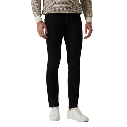 GUESS Men Solid Skinny Fit Mid-Rise Jeans