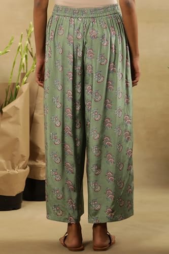 W for Woman Folksong Strechable Parallel Pants for Women | Trousers for Women