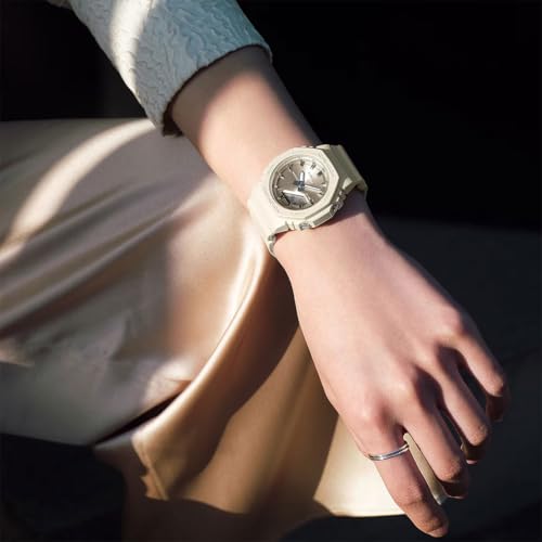 Casio G-Shock Women's GMAP2100ST-7A White/Gold Analog-Digital Watch