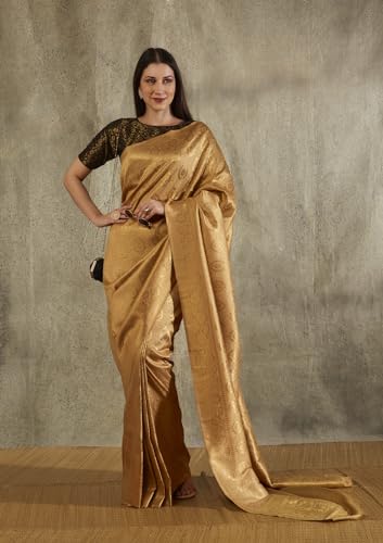 SALWAR STUDIO Black Brocade Woven Design Blouse_RF-0100-BLCK-34