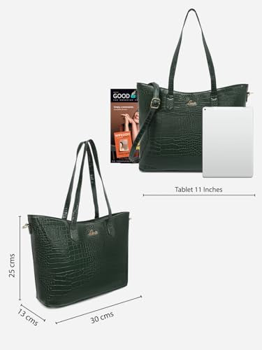 Lavie Women's Hailon Tote Handbag (Large, Dk Green)