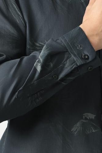 Van Heusen Men's Slim Fit Shirt (VDSFESLFN16242_Navy