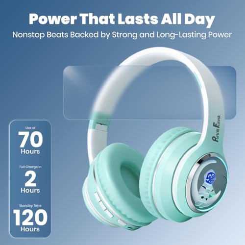 PunnkFunnk Kids Watch + Headphone Combo, GPS, SOS, Camera, Touch Display, Wireless Headphones with Bluetooth 5.3, HD Sound, Built-in Mic, Comfortable Over-Ear Design