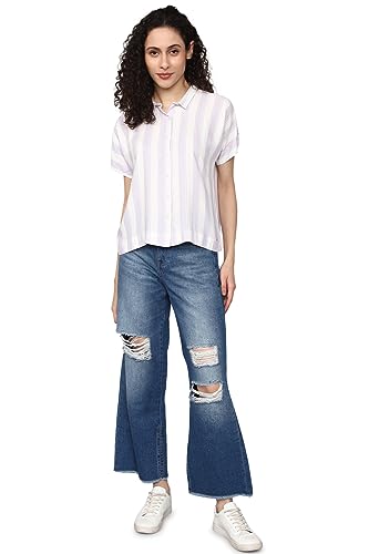 Allen Solly Women's Regular Fit Shirt (AHSHWRGF937658_White