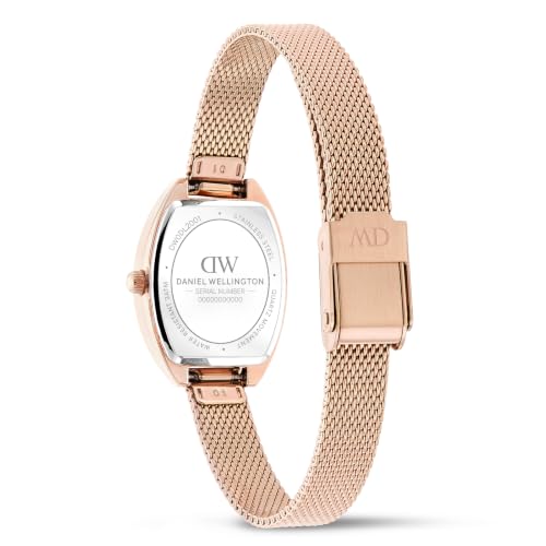 Daniel Wellington Tonneau 20mm Rose Gold-Tone Dial Analog Women Watch - DW0DL2001