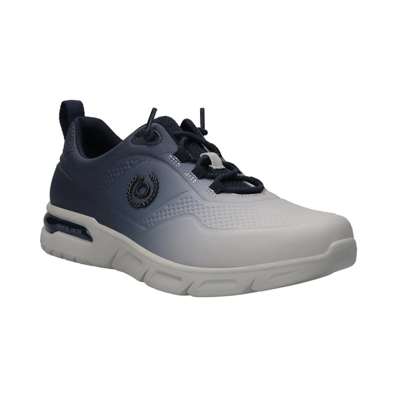 Bugatti Nubola Light Grey & Dark Blue Men's Atheleisure Sneakers - UK 11