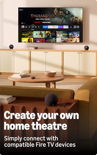 All-new Amazon Echo Dot Max, Alexa speaker with 3X bass and room-filling sound, hands-free smart home management, Bluetooth, Graphite