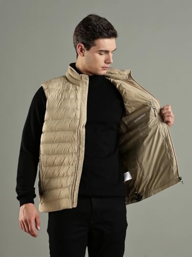 Tommy Hilfiger Men's A-Line Coat (F24HMOT071-XL_Sandalwood