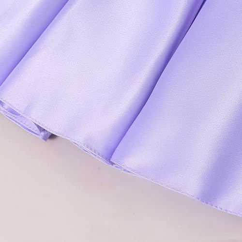 Hopscotch Girls Purple Full Sleeves Sequinned Floral Party Dress for Age (4-5 Years)