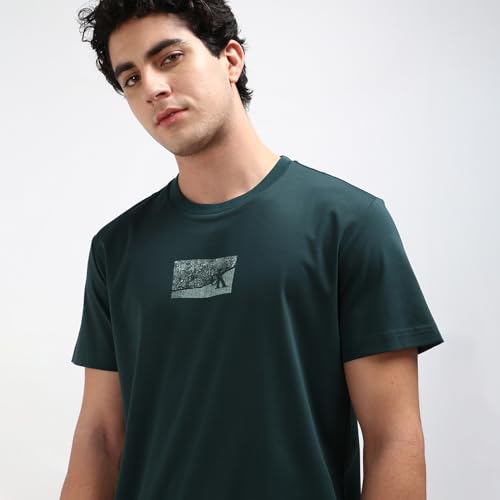 Calvin Klein Men Green Color T-Shirt (S)