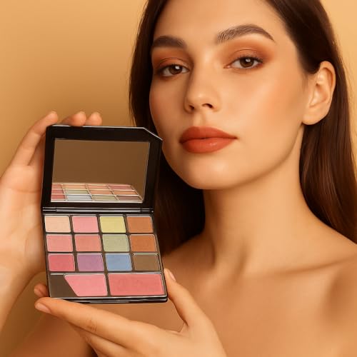 MEGAGA USA 30-in-1 Signature Color Palette – Mattes, Shimmers & Satins for All Skin Tones