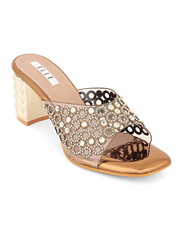 ELLE Women Fashion Sandal,Antique,UK-7
