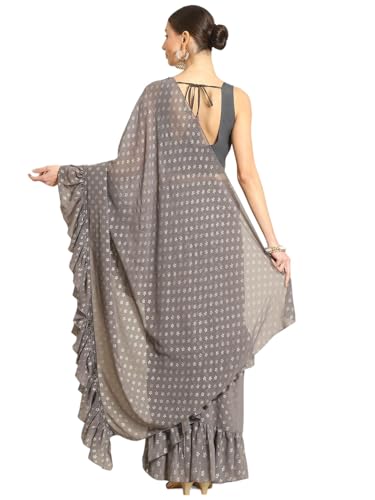 Ahalyaa Women's Polyester Sarees (AHSRBL-SET-23_Grey)