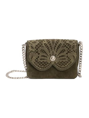 Label RITU KUMAR Olive Scallop Lace Sling bag