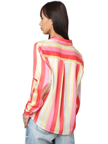 ONLY Women Striped Polyester Regular Fit Multicolor Shirt