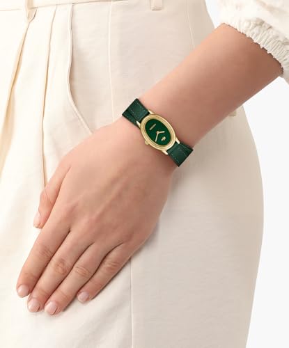 Lacoste Lacoste Parisienne Qtz Basic Green Color Oval Dial Women's Watch | Green Leather Material | Strap Watch - 2001455
