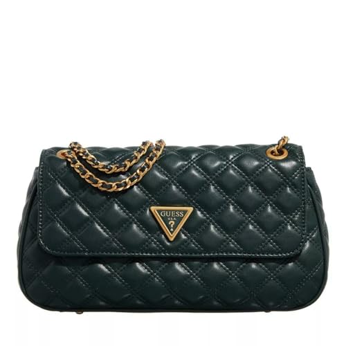 GUESS Women's Green Quilted Crossbody Bag| Ladies Purse Handbags | Gift For Ladies