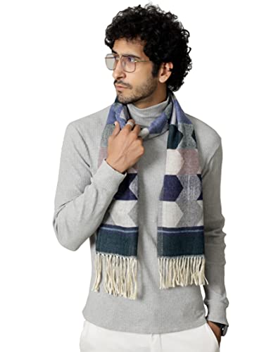 Ravaiyaa - Attitude is everything Soft & Warm Wool Muffler Casual Winter Scarf Arrow Striped Muffler for Men's (Green & Multi Color)