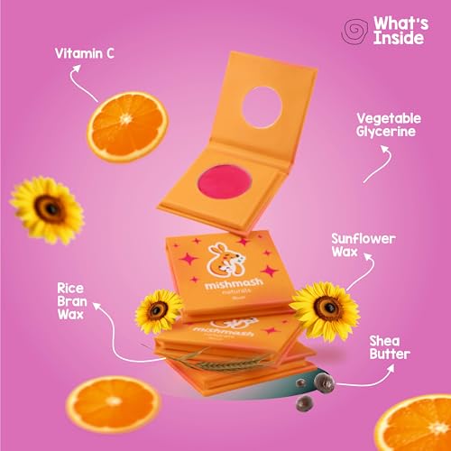 Mishmash Naturals Kids Makeup Kit | Blush, Lip Balm & Gloss | Pack of 3