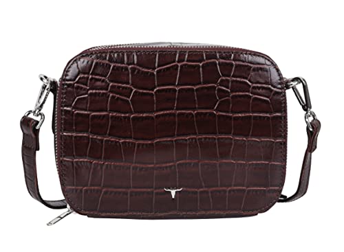 URBAN FOREST Emma Printed Brown Leather Sling Bag for Women