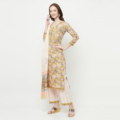 AFSA Women Summer Collection Cotton Printed Unstitched Dress Material With Dupatta