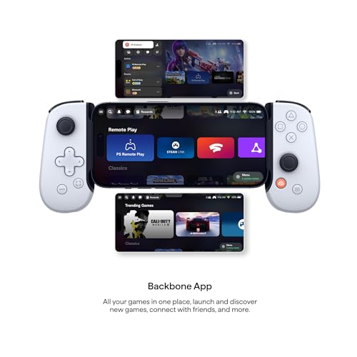 Backbone One Mobile Gaming Controller for iPhone (Lightning) - Playstation Edition - Turn Your iPhone into a Gaming Console - Play Xbox, Playstation, Call of Duty, Roblox, Genshin Impact & More
