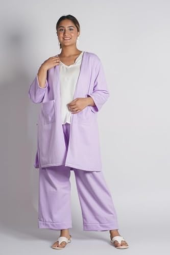 LetsDressUp Fleece Palazzo Upto 8XL | Palazzo with Pockets | Palazzo Pants | Pants | Loose Pant | Plazo | Plus Size - Lavender