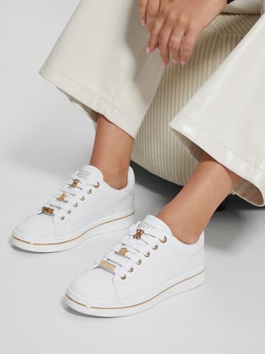 Guess Womens Stasey, White 141, 7