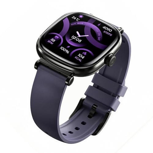 boAt Chrome Ivory Smart Watch for Women, co-Designed with GIVA, 1.7" AMOLED Display, 1000 nits Brightness, Premium Metallic Build, Female Wellness Tracker smartwatch for Women (Twilight Purple)