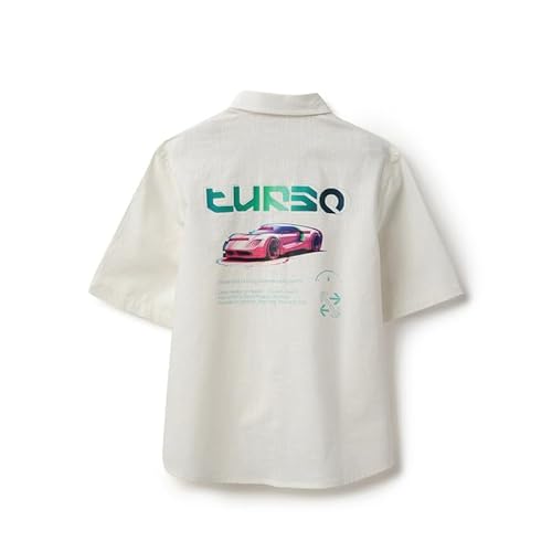 United Colors of Benetton Boxy Fit Spread Collar Printed Resort Shirt