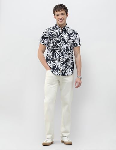U.S. Polo Assn. Denim Co. Men's Regular Fit Tropical Printed Shirt
