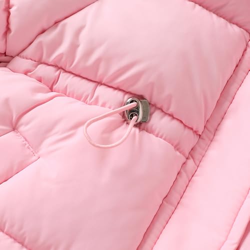 Hopscotch Girls Pink Full Sleeves 3D Bunny Applique Long Coat For Age (4-5 Years)