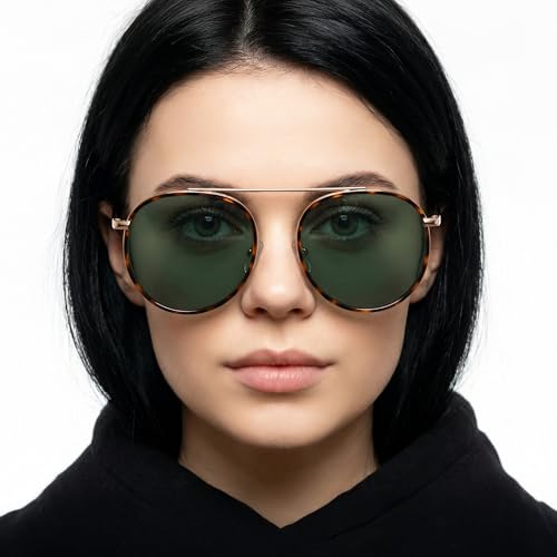 John Jacobs | Gold Green Round | UV Protected Sunglasses | For Men & Women | Size - Medium | JJ S13870