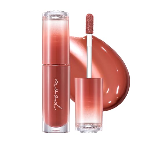 Peripera Ink Mood Glowy Tint | Lip-Plumping, Naturally Moisturizing, Lightweight, Glow-Boosting, Long-Lasting, Comfortable, Non-Sticky, Mask Friendly, No White Film 020 BROWN YAKGWA (HONEY K-OOKIE)