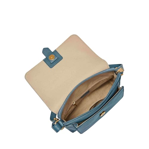 Fossil Women's Kinley Blue Crossbody Bag ZB7878106