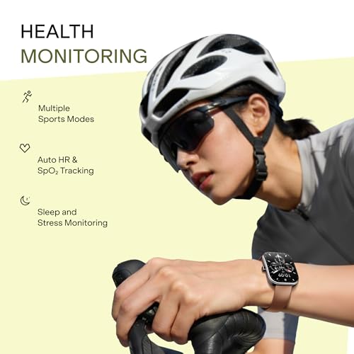 boAt Wave Sigma 3 Curv Smartwatch with 2.01” (5.33 cm) Immersive Curved Display, Metallic Finish, Functional Crown, BT Calling, Sleep, Stress, Heart Rate & SpO2 Monitoring, SOS, IP68(Timber Brown)