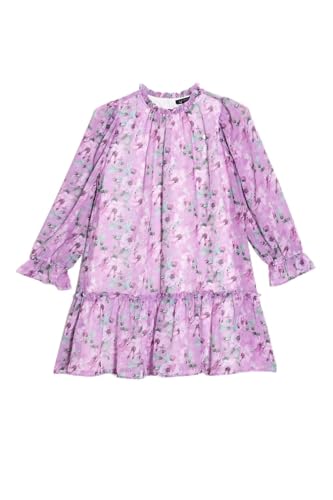 Allen Solly Girls Purple Printed Regular Fit Casual Dress
