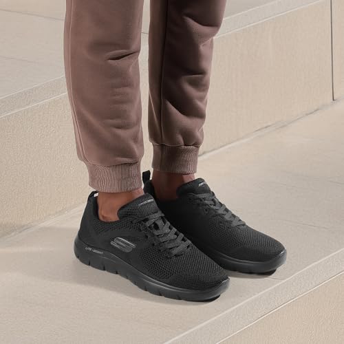 Skechers Mens Summits - Brisbane Black Sneaker - 9 UK (10 US) (232057ID-BBK)
