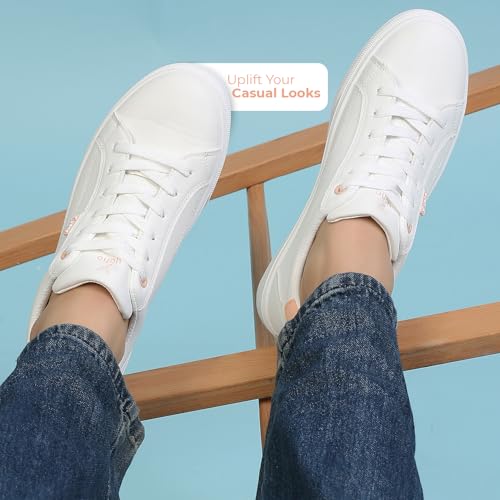 YOHO Radiance Women’s Stylish Comfortable Premium Casual Sneakers | Pink - UK 4