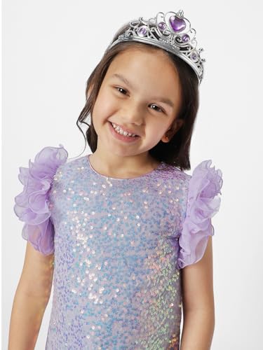 Nautinati Girls Embellished Party Dress| Cotton | Age 4-8 Years Purple