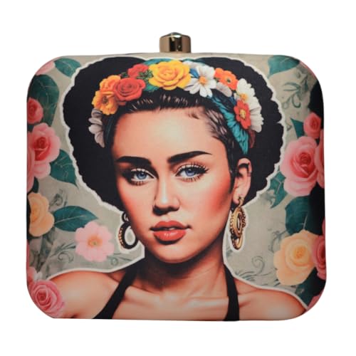 Artklim Miley Cyrus Printed Clutch