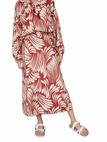 Max Women Printed Wrap Long Skirt (Multicolour_L)